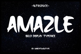 Amazle: A Bold Handwritten Typeface for Editorial Impact