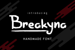 Breakyna: A Bold Brush Typeface for Impactful Branding