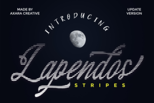 Creating Bold Products with Lapendos Stripes Display Fonts