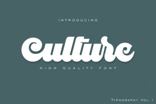 Culture: The Elegant Display Font for Handmade Brands