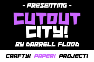 Cutout City: A Papercraft Display Font for Digital Brands