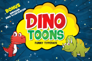 Dinotoons: The Playful Display Font for Viral Campaigns