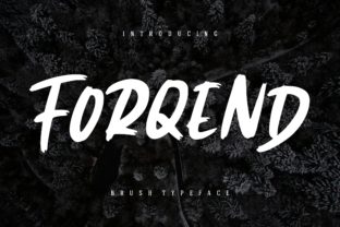 Forqend: A Classic Display Font for Modern Web Layouts