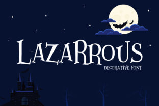 Lazartous: A Spooky Display Font for Halloween Editorial Design