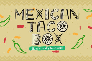 Mexican Taco Box: A Spicy Display Font for Editorial Design