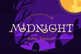 Midnight: A Bold Display Font for Halloween Branding