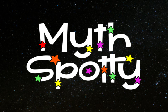 Myth Spotty: A Star-Themed Display Font for Web Headers