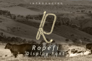 Ropefi: A Vintage Display Font for Retro Web Design