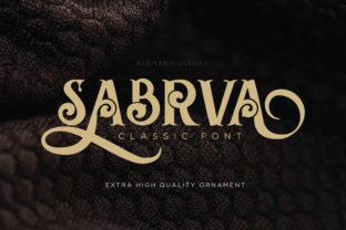 Sabrva: A Delicate Display Font for Editorial Design