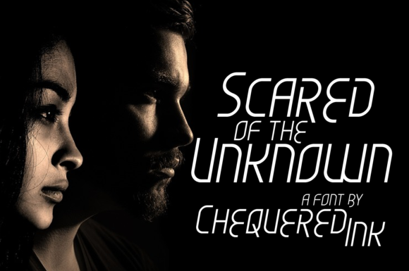 Scared of the Unknown: A Bold Display Font for Web Headers