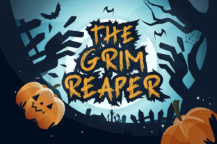 The Grim Reaper Font: A Whimsical Display for Halloween