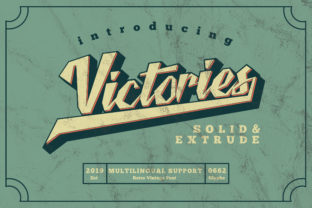 Victories: A Vintage Display Font for Bold Editorial Design